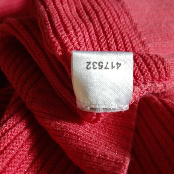 Ann Taylor Factory Crewneck XS PinkCoral Sweater - Picture 5 of 6